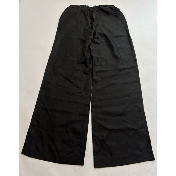 Venroy Silk Relaxed Pant in Black - Picture 4 of 6